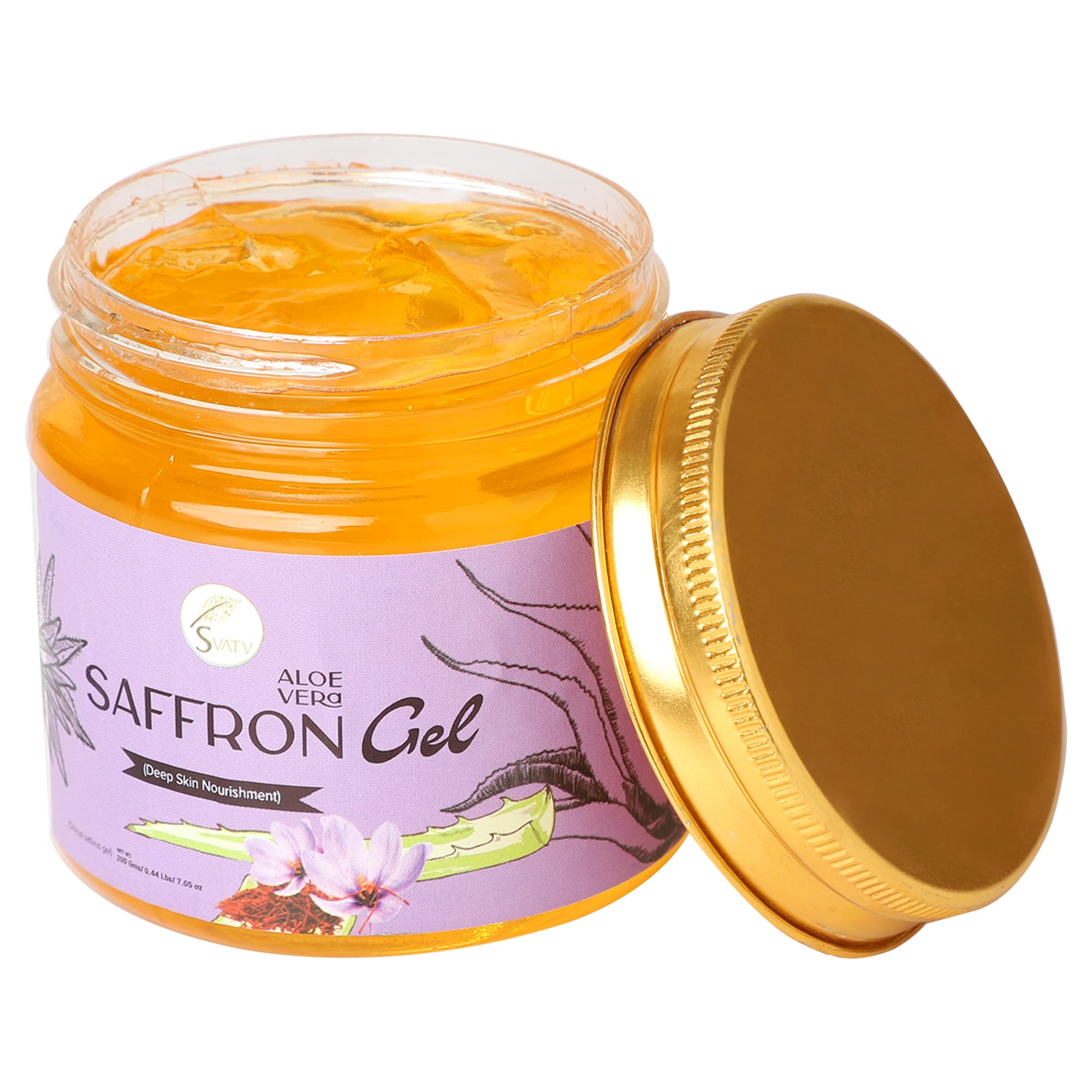 SVATV Saffron Aloe Vera Gel, 200 ml (Pack of 1) - Image 4