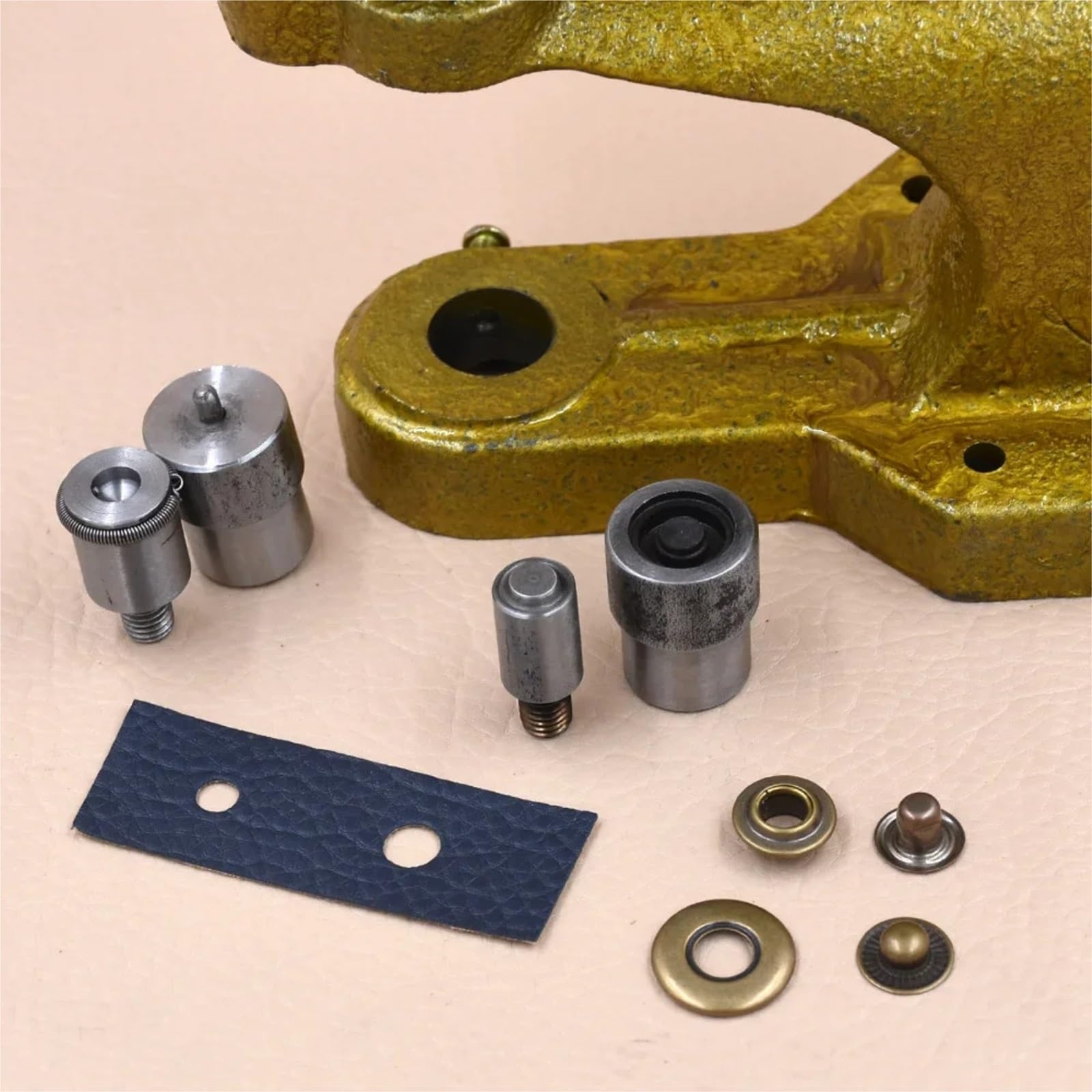 Snap Fasteners Botón Die 30 juegos de broches + moldes for máquina prensa | Herramientas de instalación de botones grandes(18MM-01)