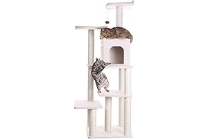 Armakat B6802 68-Inch Ivory Cat Tree