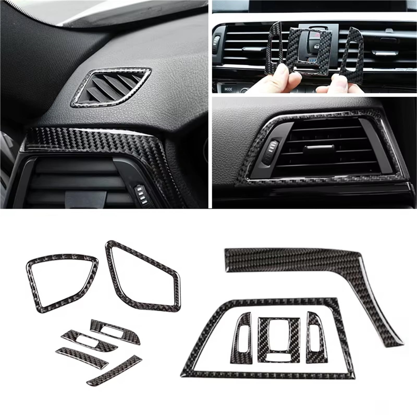 Compatible Con Para Serie 4 Coupe F32 2013 2014 2015 2016 2017 2018 Cubierta Ventilación Salida Aire Acondicionado Lateral Central Del Automóvil