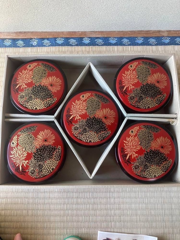 Amazon.co.jp: レトロ 山中漆器 ミニ寿司桶 ひなまつり ちらし