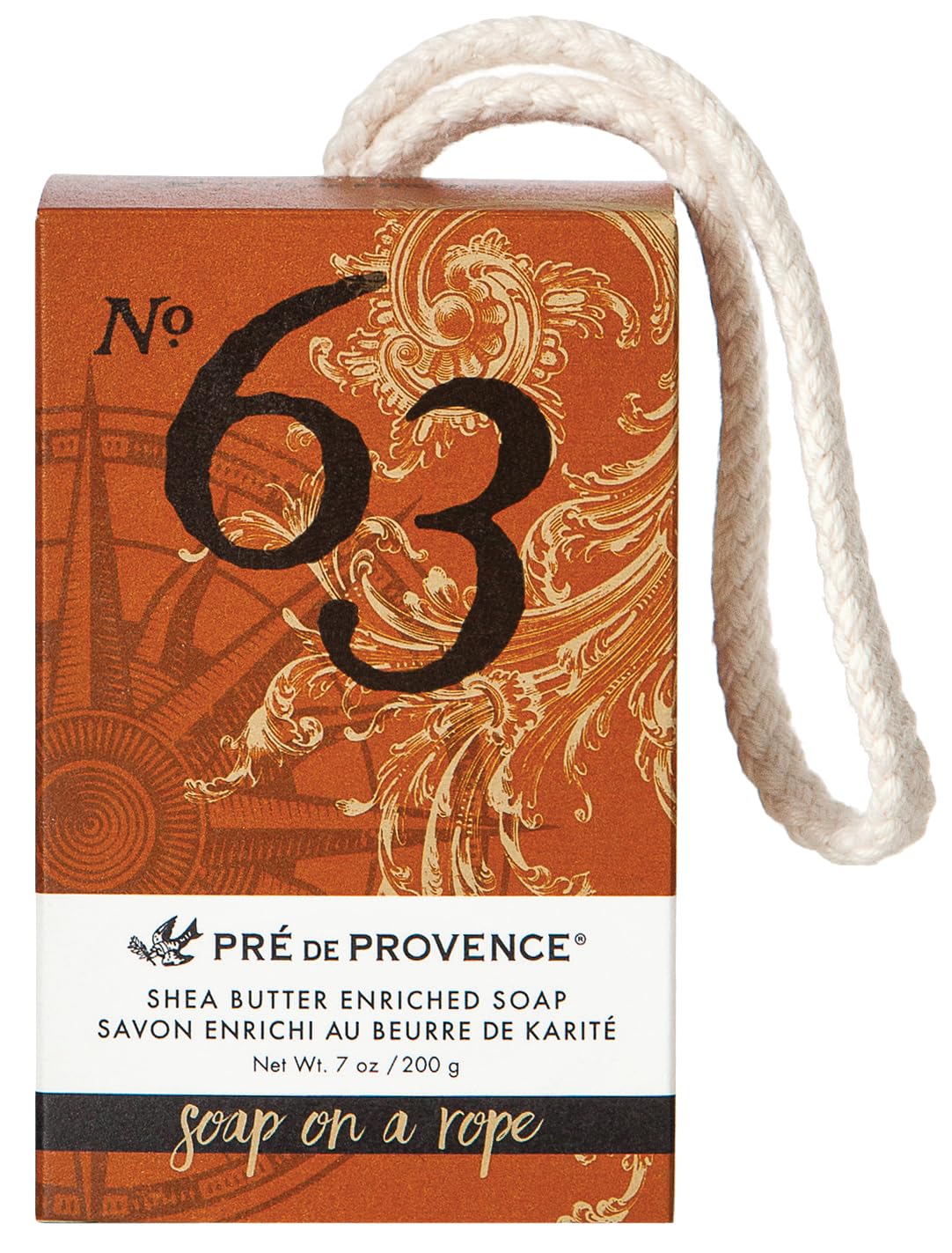 Pre de Provence Soap on a Rope French-Milled Shea Butter Bar Soap