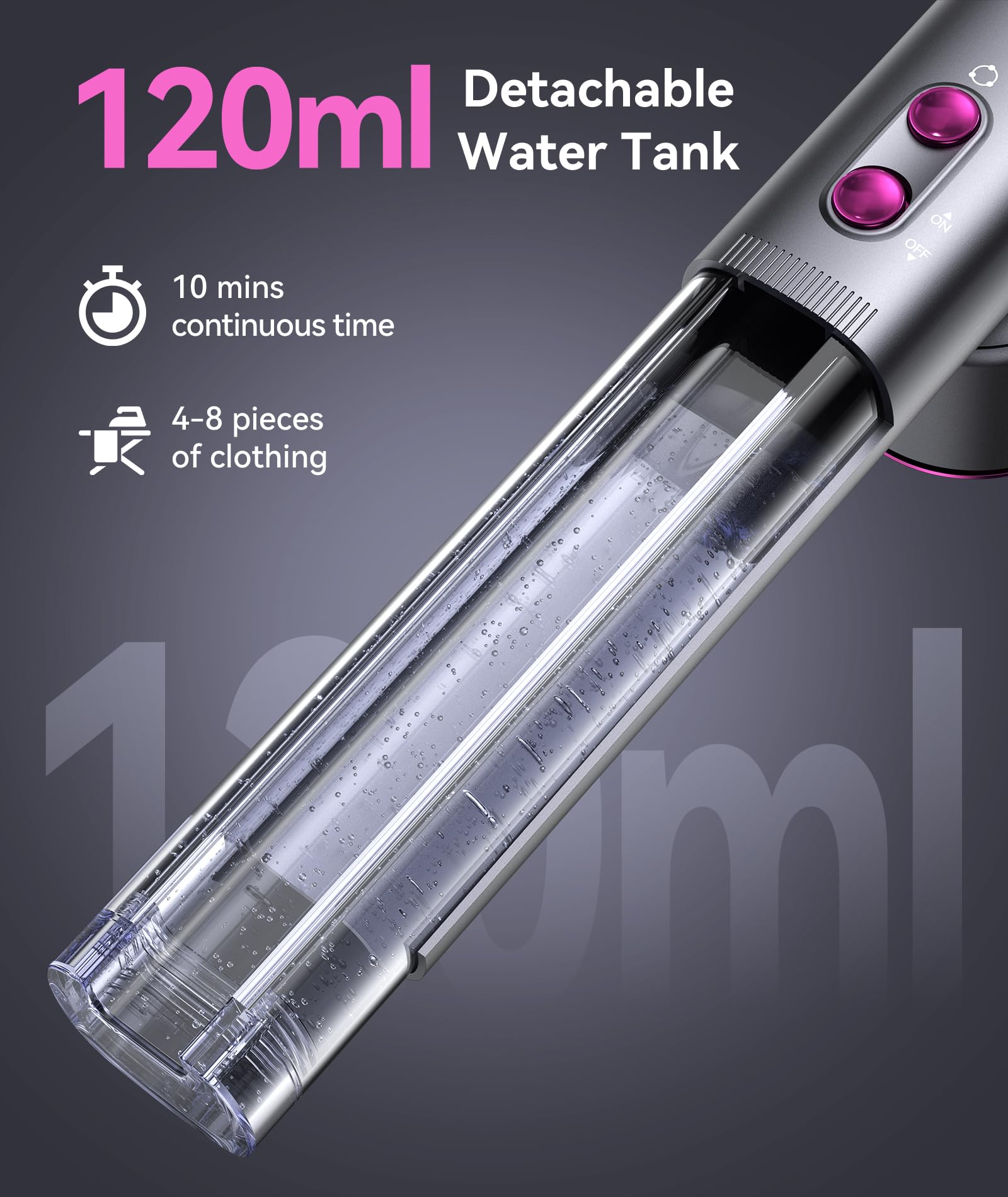 Vaporizador de viaje para ropa, 100-240 V, doble voltaje, vaporizador portátil de ropa de 1000 W, tamaño de viaje de 1000 W, vapor y plancha 2 en 1, para viajes globales y europeos, negocios