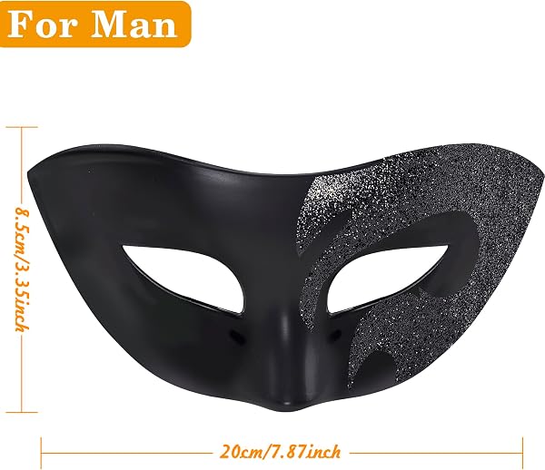 SIQUK 2 Pièces Masque Vénitien Couple Masque de Mascarade Bal Masqué Vénitien pour Les Yeux pour Halloween Mascarade Carnaval - 2