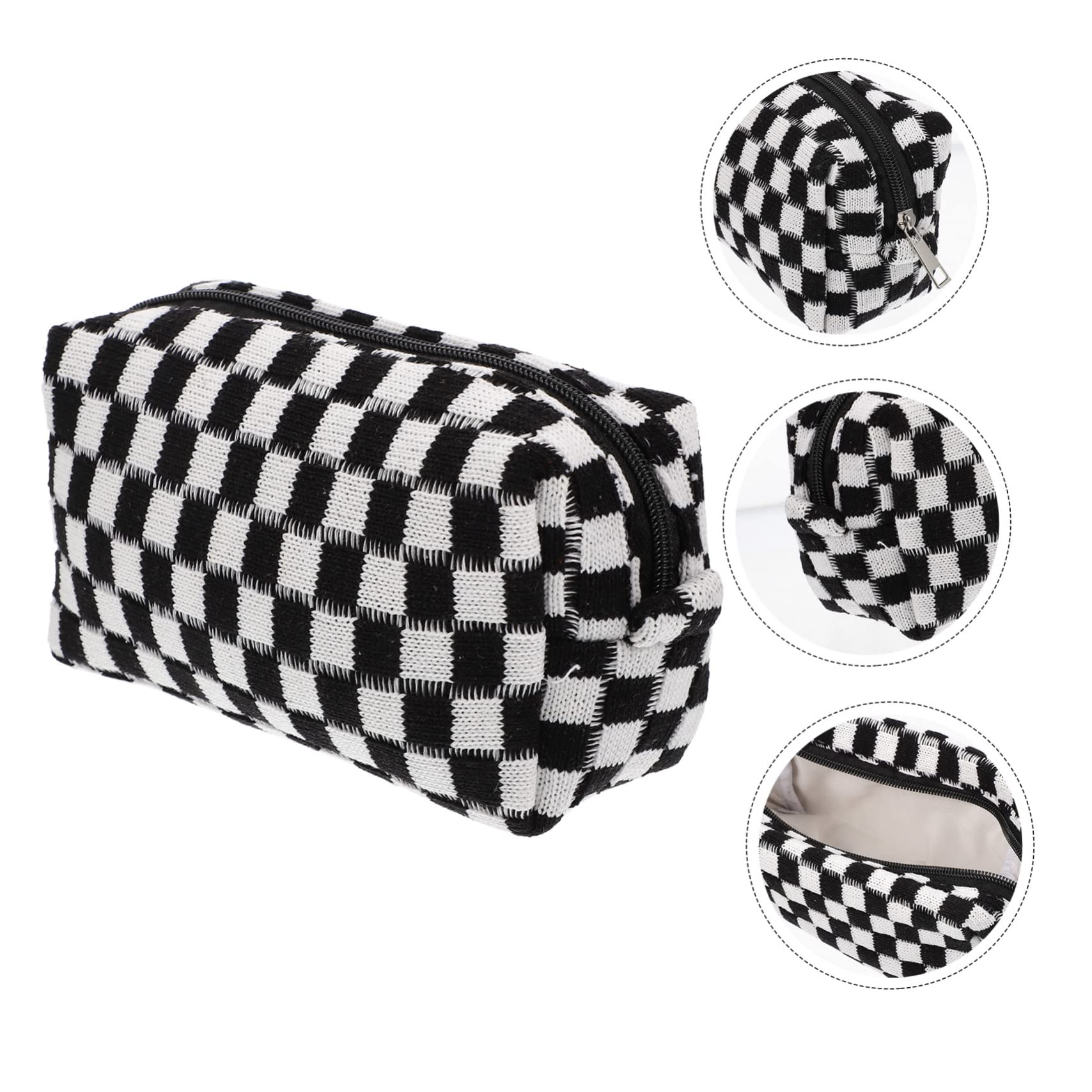 ifundom 4pezzi Borsa Cosmetica Righe Con Capacità Organizer Da Viaggio Pratico e Leggero Per Toiletta e Necessità Quotidiane Per Casa Ufficio e Viaggi