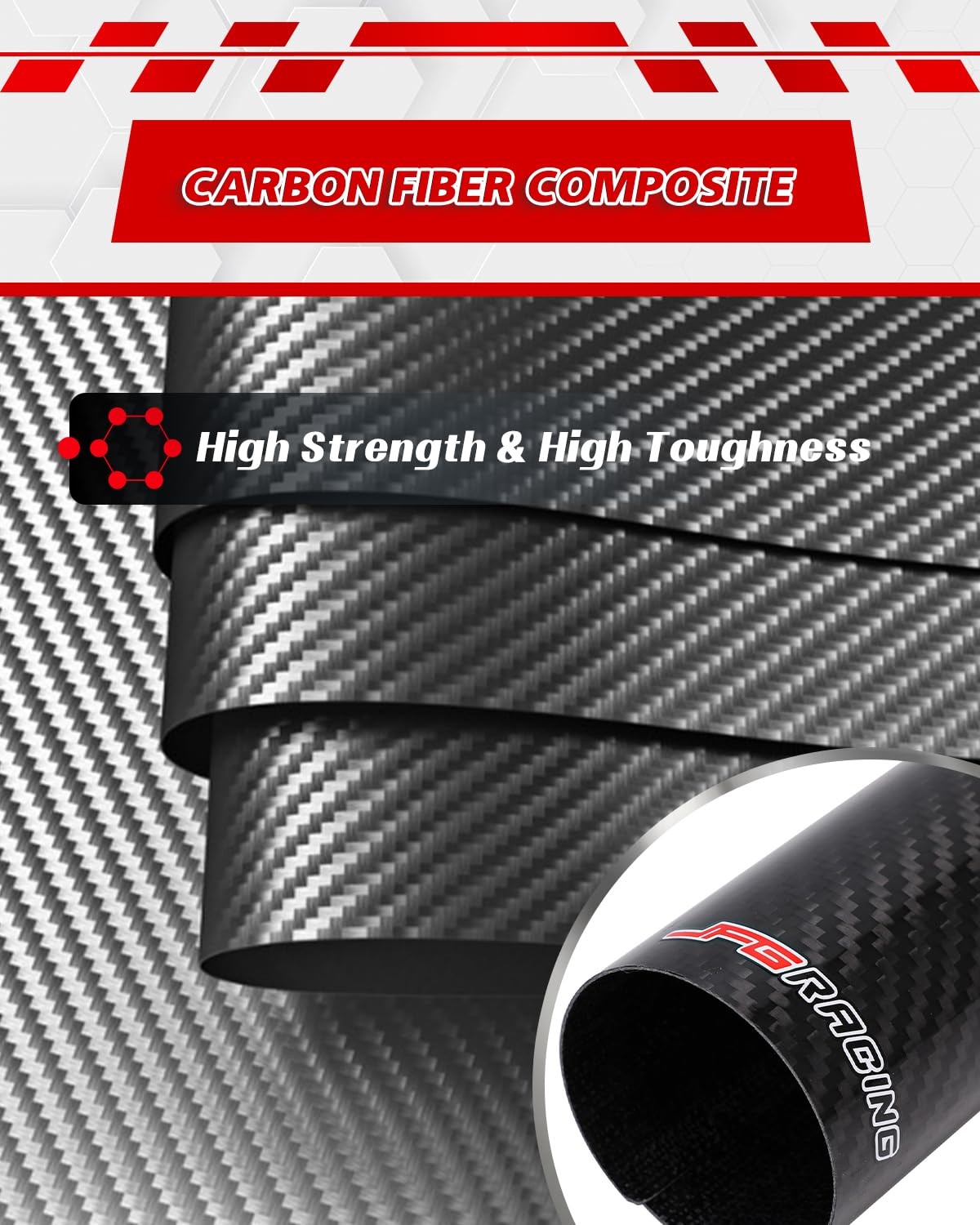 Amazon.com: JFG RACING Motorcycle Carbon Fiber Fork Wrap Boots