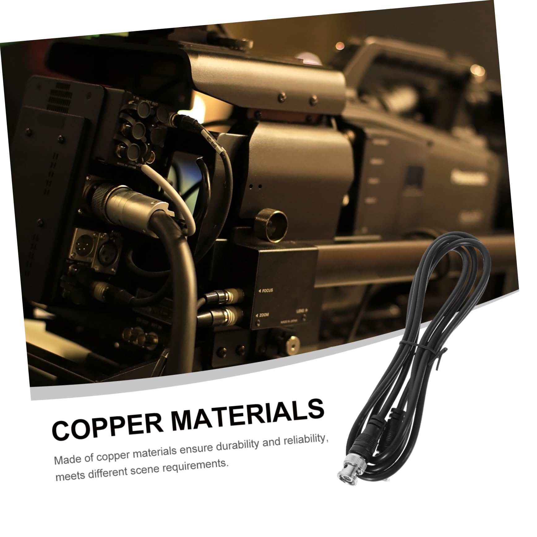 Amazon.co.jp: NUOLUX ケーブル アンテナ ケーブル 銅線 同軸 アンテナ