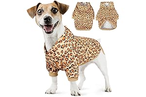 Leopard Print Dog Coat: AOFITEE Dog Hoodie for Warmth and Style
