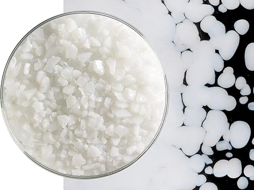 Frita de vidrio blanco Bullseye gruesa COE 90 Fusible- 2 onzas