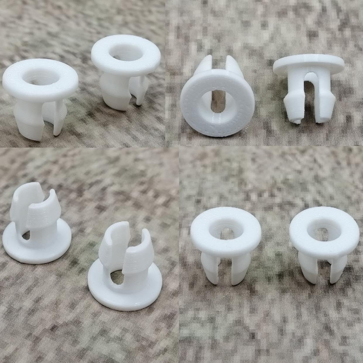 Boccola articolata di ricambio, 8 pezzi, colore bianco, compatibile con Bremhey Dinett Gerlinol ADT, carrello da portata