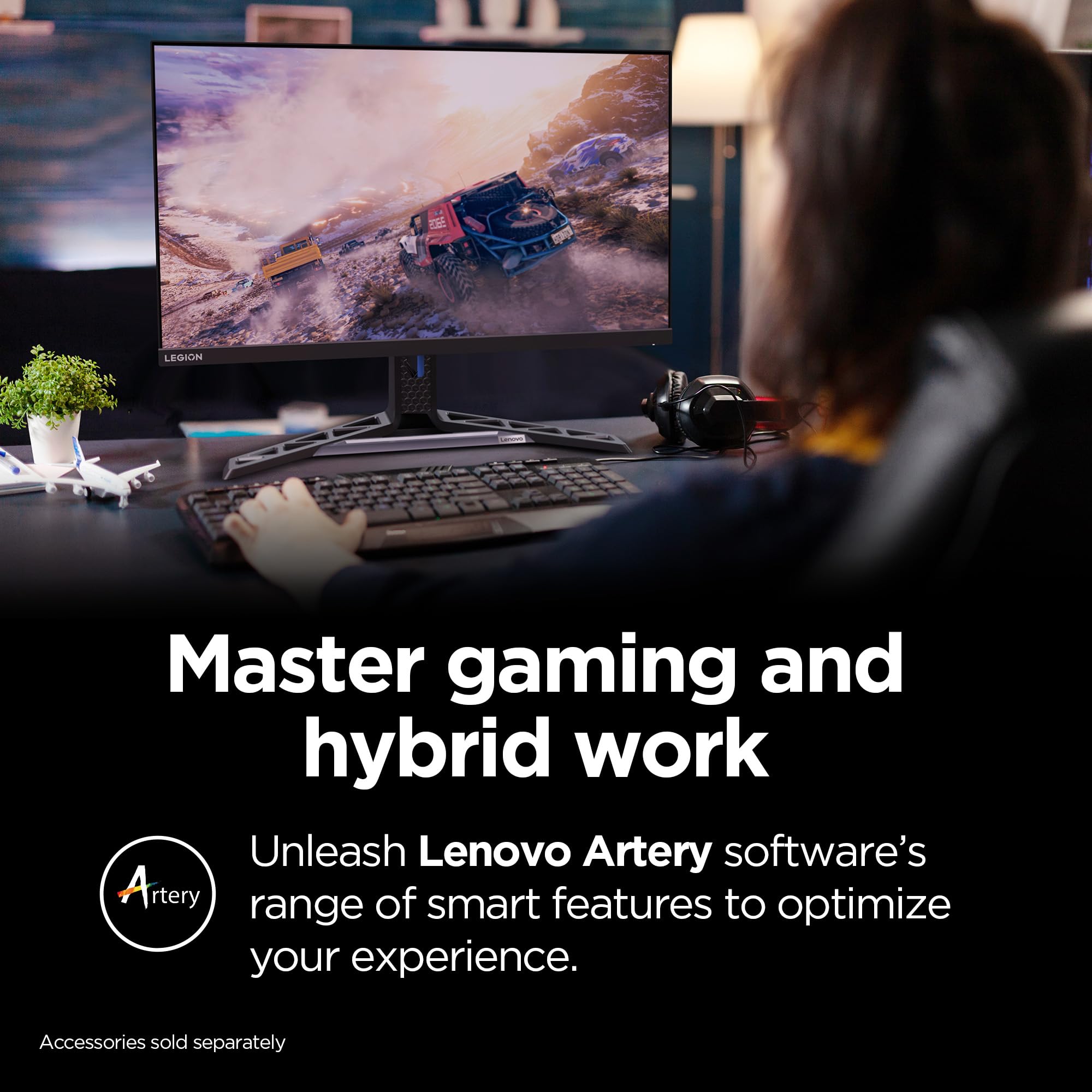 Lenovo LEGION Y27h-30 ゲーミングモニター Legion Y27h-30 (27型ゲーミング/2560×1440/IPS/USB-C) | 66F6UAC3JP