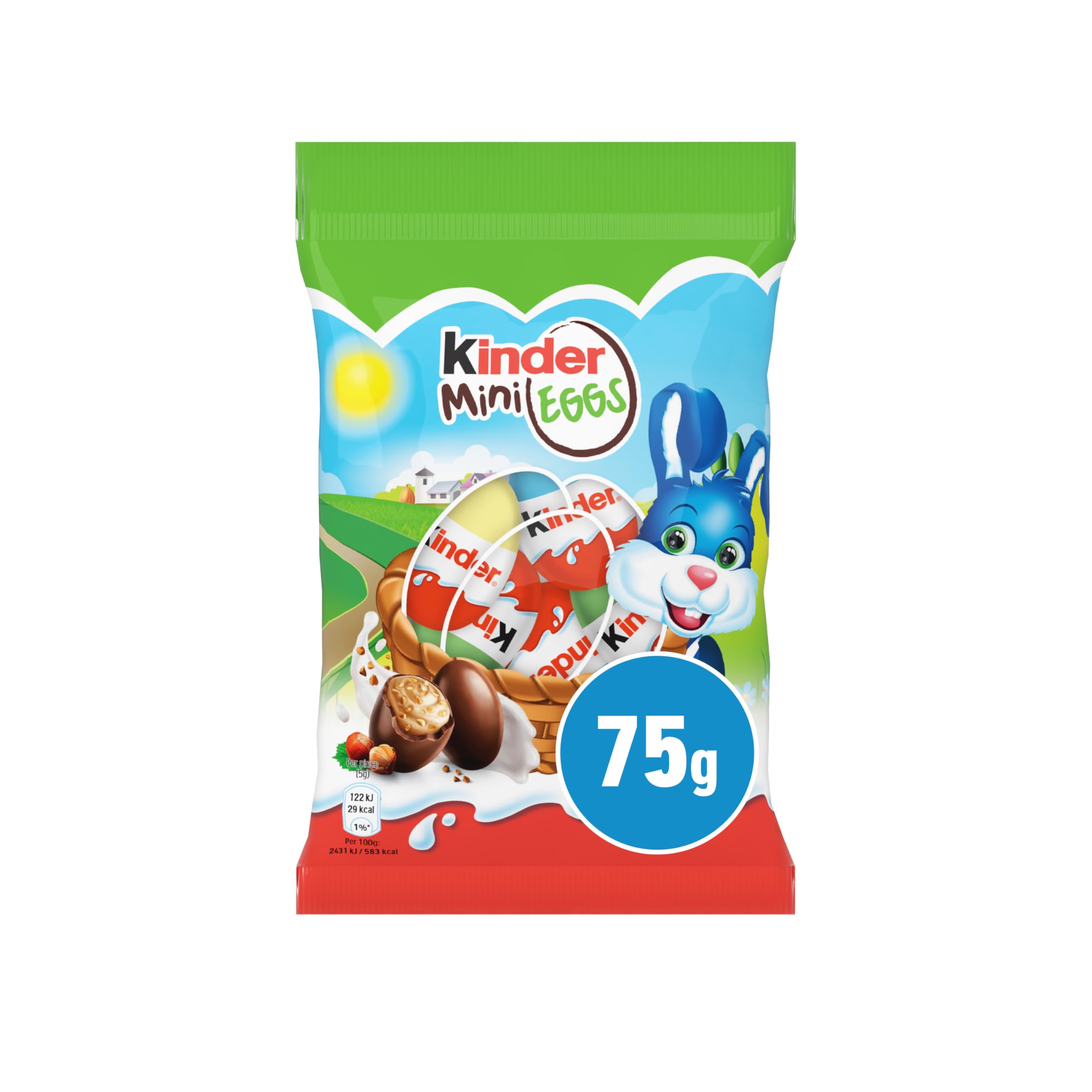 Kinder Easter Chocolate Mini Shaped Eggs, Easter Party, Chocolate Treats, 1 x 75 g