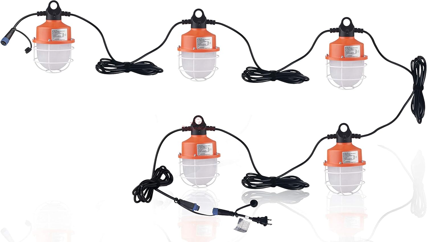 New Product 13,00 Lumen Construction Lights - 5pcs of 20 watt Temporary Work Lighting - 100 watt LED Portable Lights - Very Long 18 Meter Cable - Connect Multiples New Arrivals 13,00 Lumen Construction Lights - 5pcs of 20 watt Temporary Work Lighting - 100 watt LED Portable Lights - Very Long 18 Meter Cable - Connect Multiples