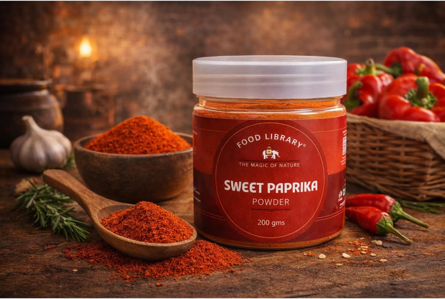 World Flavours | Epicurean Spices | Global Seasonings | International Spices. (200gm, Hungarian Sweet Paprika Powder)