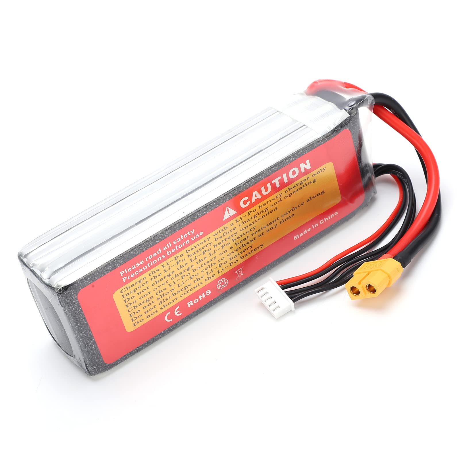 VGEBY Lipo Akku, 14.8V 4500mAh Lipo Akku mit XT60 Stecker 4S 60C RC Lipo Akku Zubehör Für Modellflugzeuge