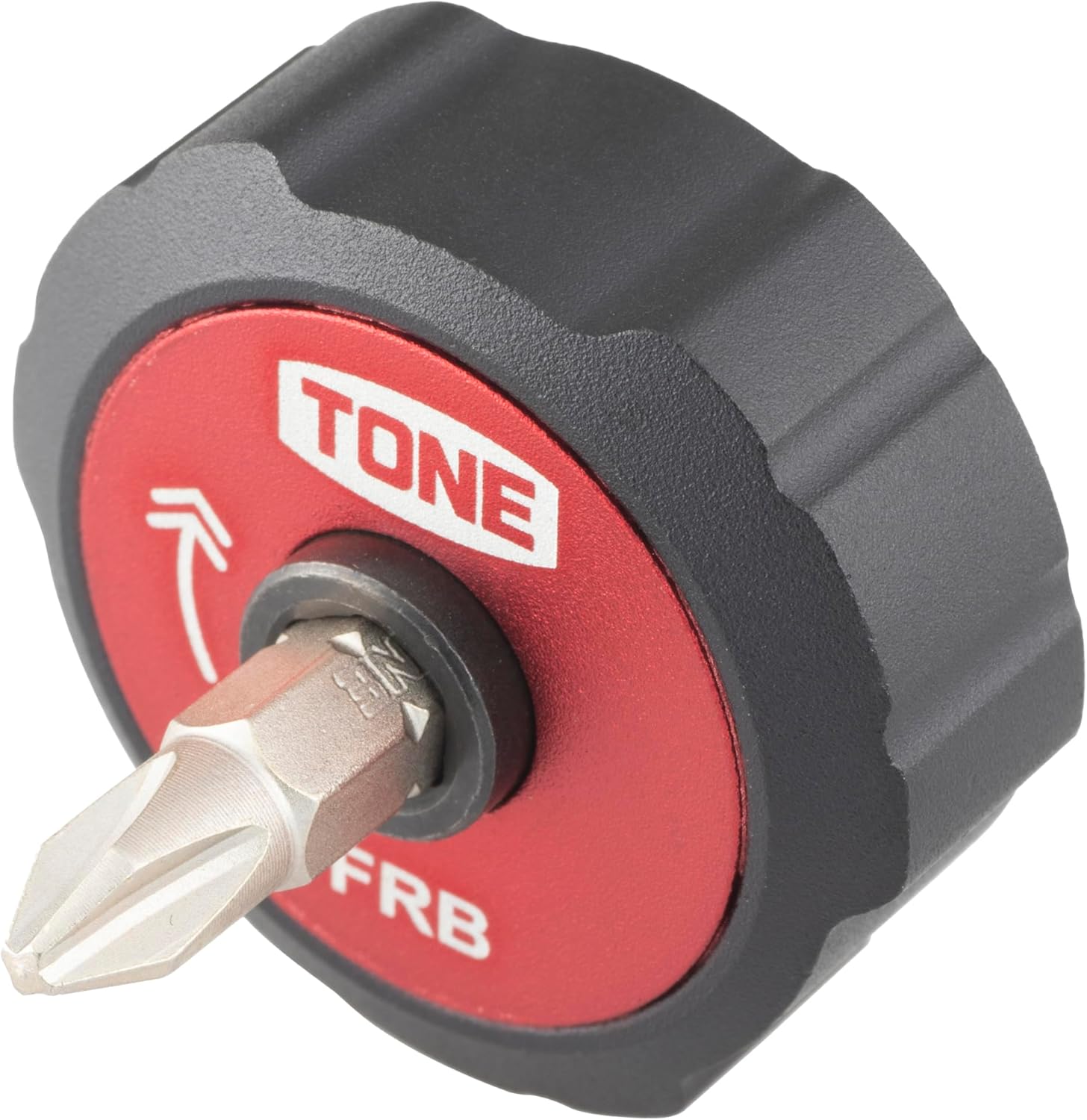 TONE Finger Ratchet Wrench Set FRB6S 1/4" Hex Shank Bit Red 7-Piece