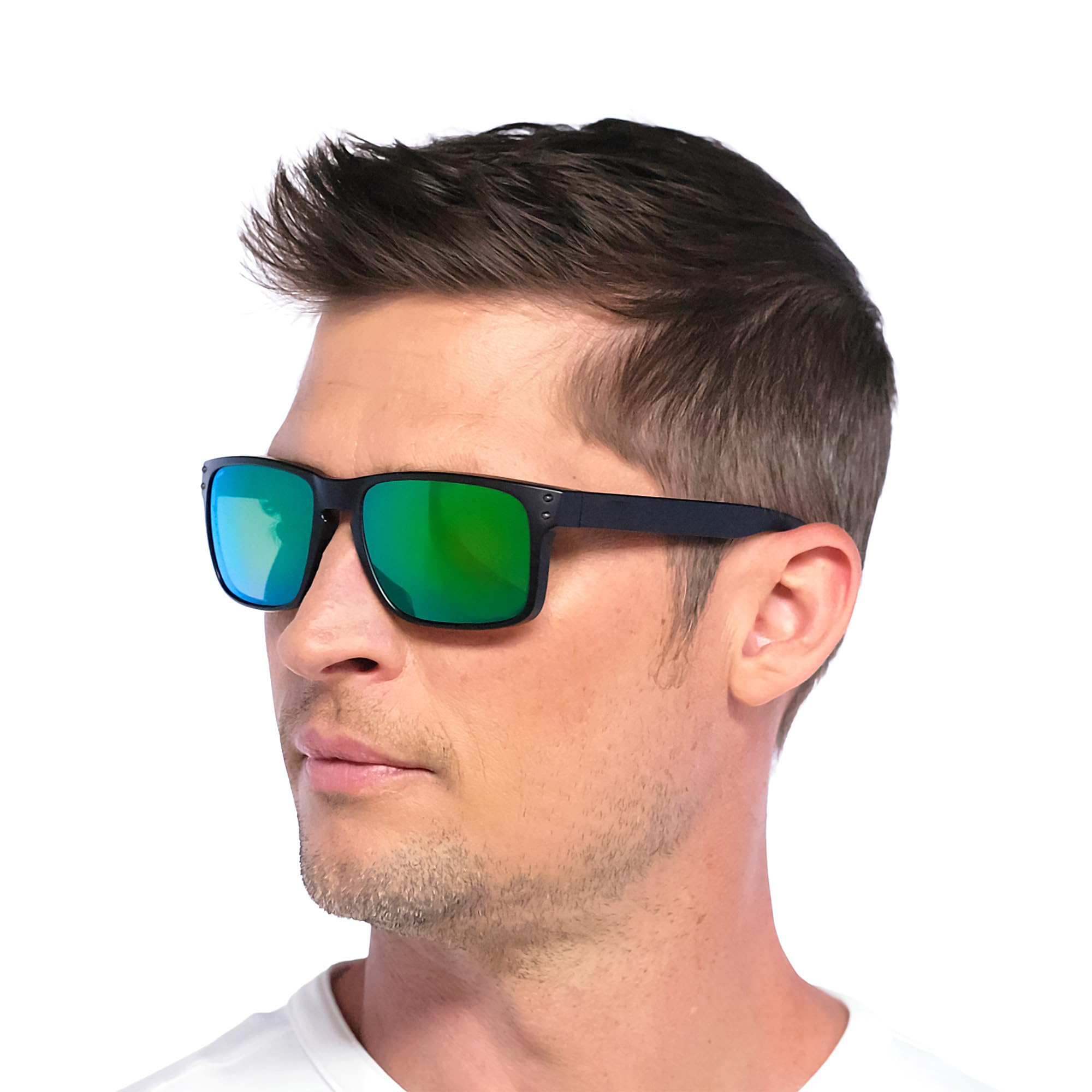 REVANT Lenti di Ricambio compatible con Oakley Holbrook XL, Polarizzate, Elite Verde Smeraldo MirrorShield