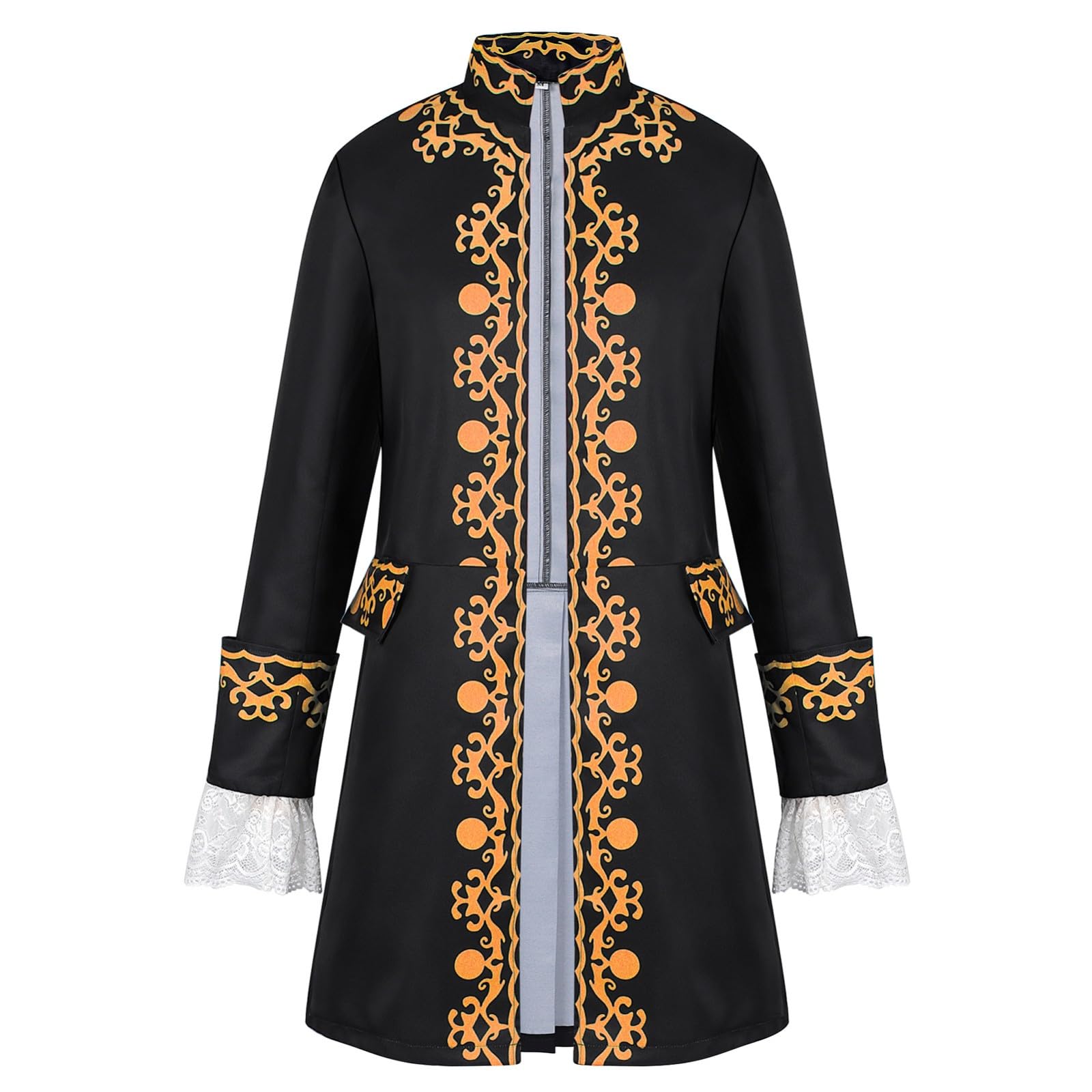 Cappotto lungo da uomo steampunk frack vintage medievale giacca cosplay halloween smoking vittoriano carnevale costume rinascimentale blazer manica lunga gotico abbigliamento da uomo