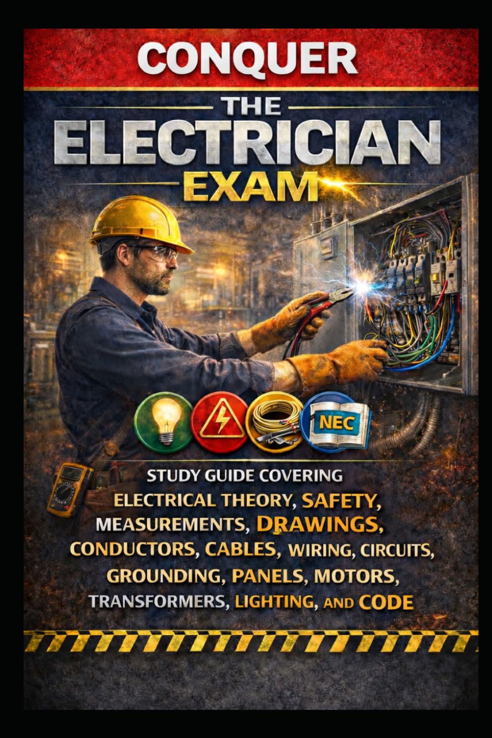 Conquer the Electrician Exam: Study Guide Covering Electrical Theory, Safety, Measurements, Drawings, Conductors, Cables, Wiring, Circuits, Grounding, ... Lighting, and Code (Skilled Trades Exams)