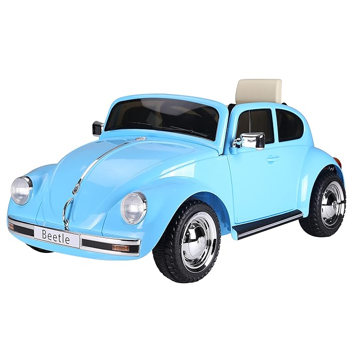 Buy Aosom Licensed Volkswagen Beetle Electric Kids RideOn Car 6V