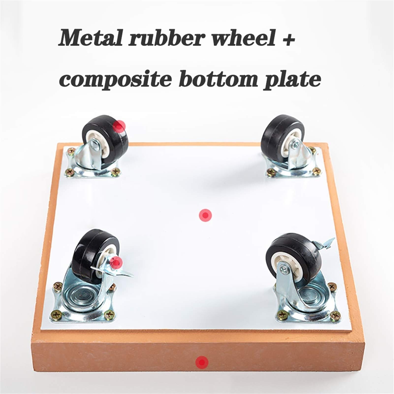 Portavaso con ruote, 22 cm, rotondo, con freno, facile da spostare, ideale per interni ed esterni