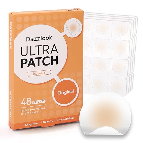 Parches de espinillas ultra  Parche hidrocoloide para el acné para cubrir zits e imperfecciones, brotes de acné, calcomanías para puntos de acné