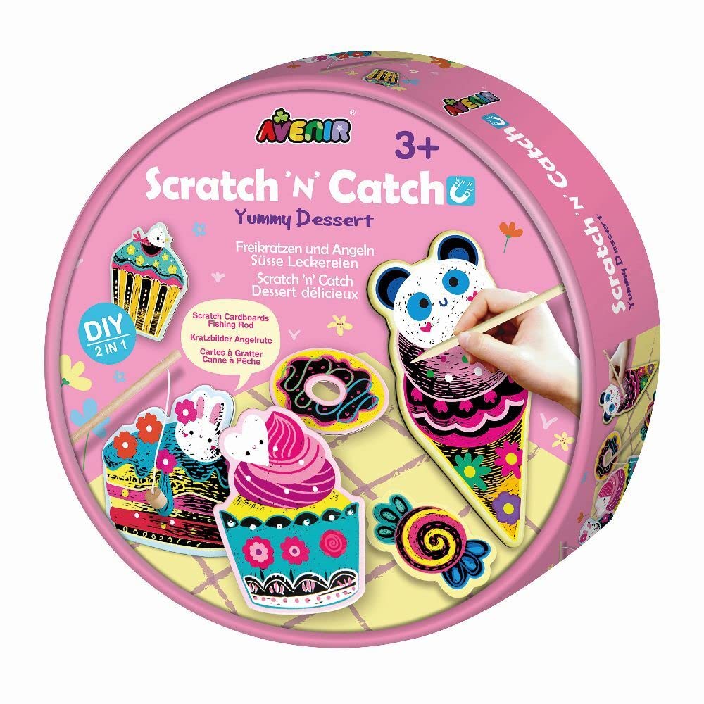 Create My Own Fishing Game | Yummy Dessert | Traditional Fishing Game Combined with Scratch Art | for Kids Ages 3+