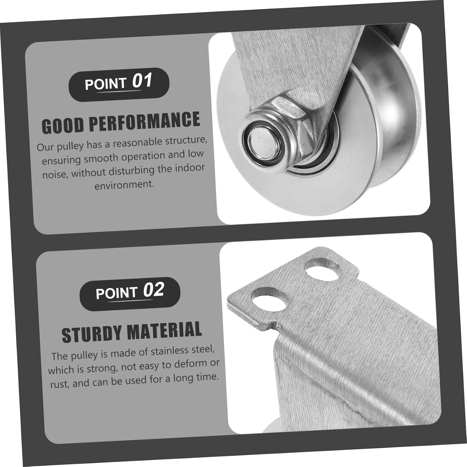 STOBAZA Garage Door Roller Heavy Duty Pulley Tool Over The Door Pulley Gate Wheel Sliding Quality Construction