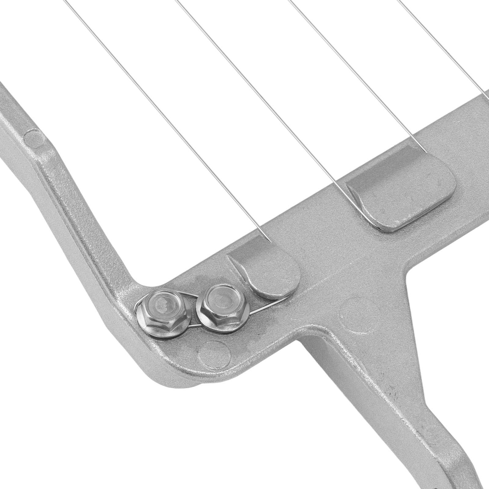Handkäsehobel mit Edelstahldraht für Hartkäse Aufschnitt Obst Gemüse – Leichter AluKörper, präzise Rasterskalierung, ergonomischer Griff (20mm)