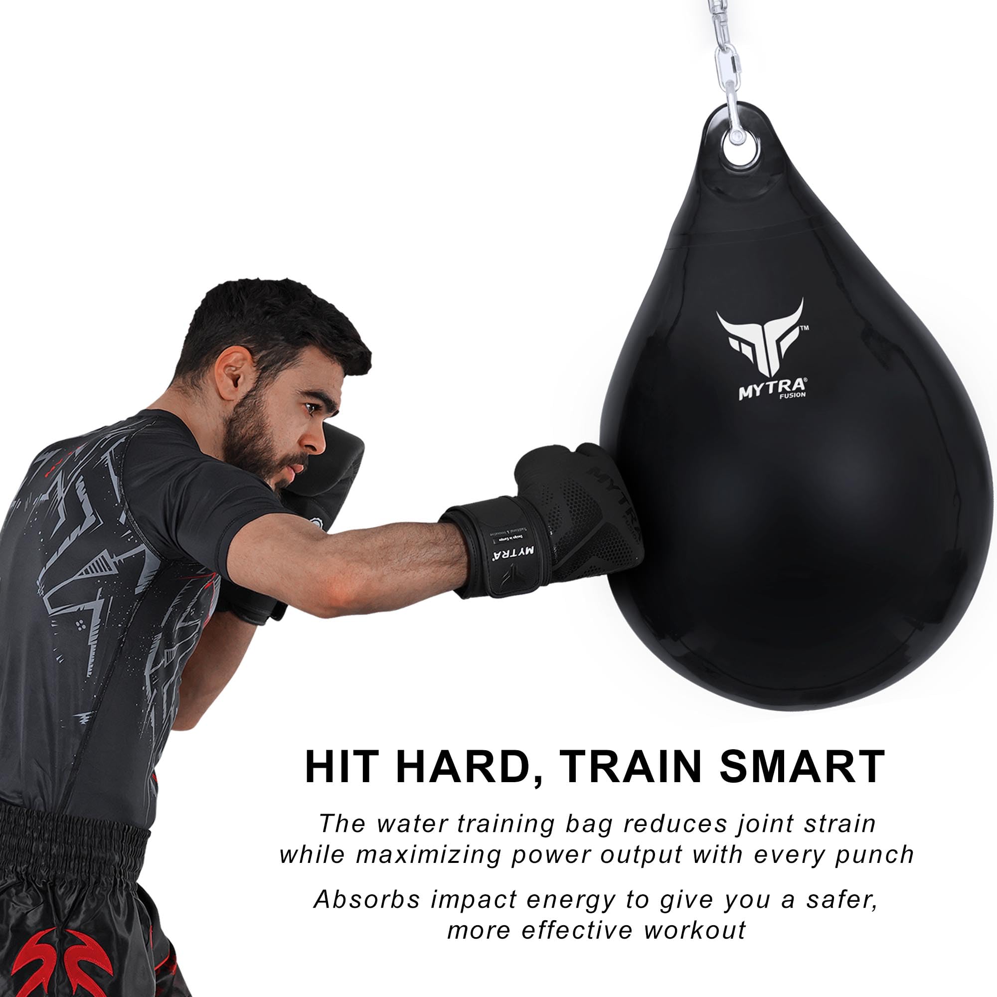 Mytra Fusion Worek Treningowy 18" Łzowy Worek Bokserski Wodny Ciężki Worek do Boksu, MMA i Fitness