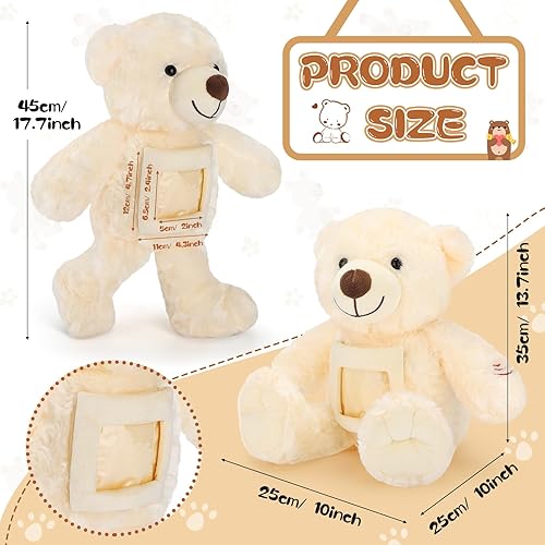 Miniatura 2 de Leyndo Remembrance - Oso de peluche con grabador de tela suave para el día de San Valentín, Navidad, baby shower, regalo de cumpleaños, sosteniendo