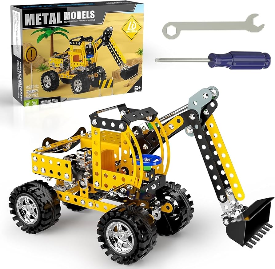 TRiNiDAD 【KID Steel】 Aole STEM Bulldozer Building Toys for Kids 8+ Year Old, 256