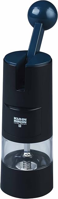 Kuhn Rikon Switzerland Spice Ratchet Grinder in Black, 5.8 x 5.8 x 21.5 cm