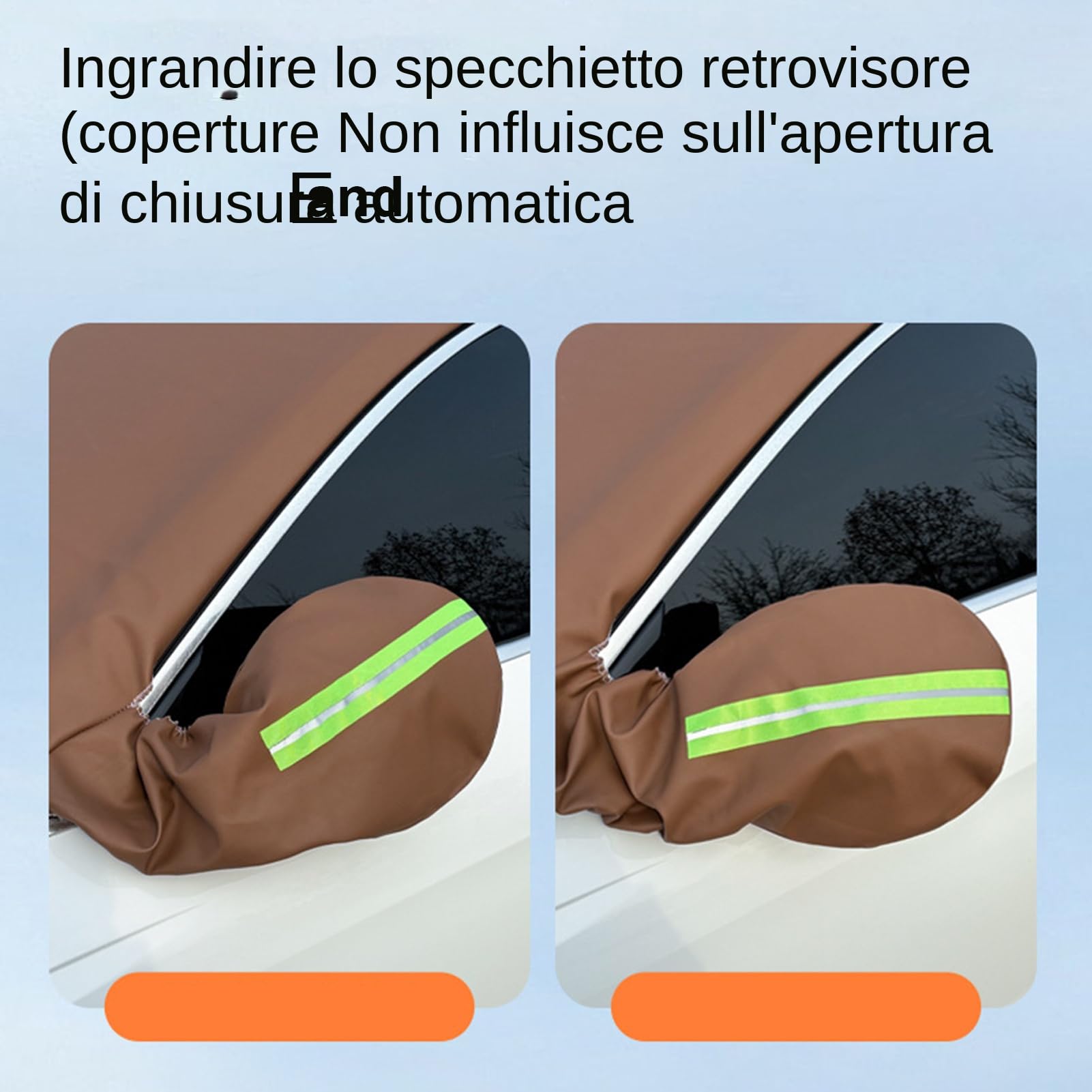 Housse de Pare-brise Anti-Gel et Neige Accessoires Auto Épaissis en Cuir PU | Protecteur de Pare-Brise contre la Glace Pour Berlines SUV Protection Extérieure Contre Le Givre Pluie