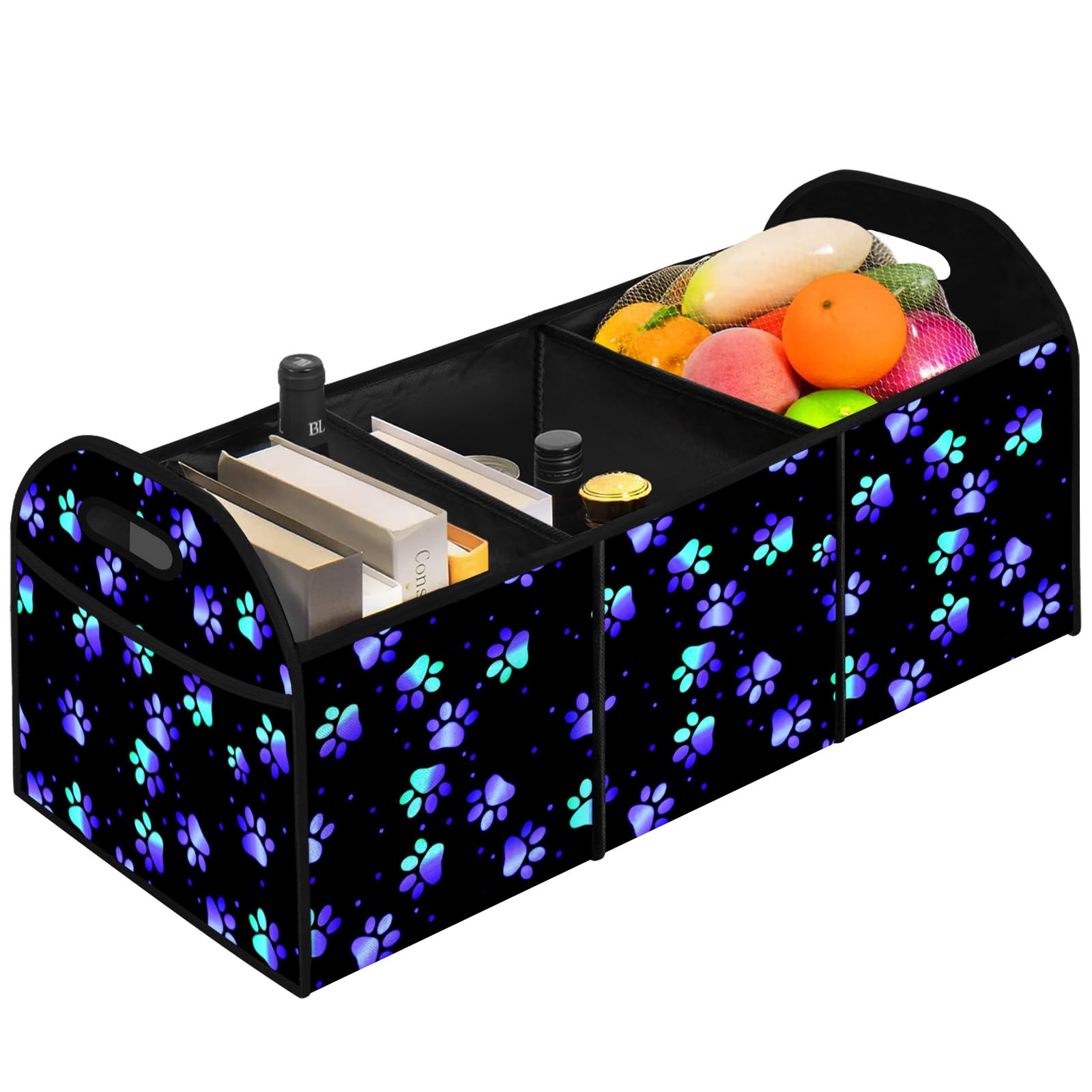 Galaxy - Organizador plegable para cajuela, almacenamiento automotriz, multicompartimento, gran capacidad