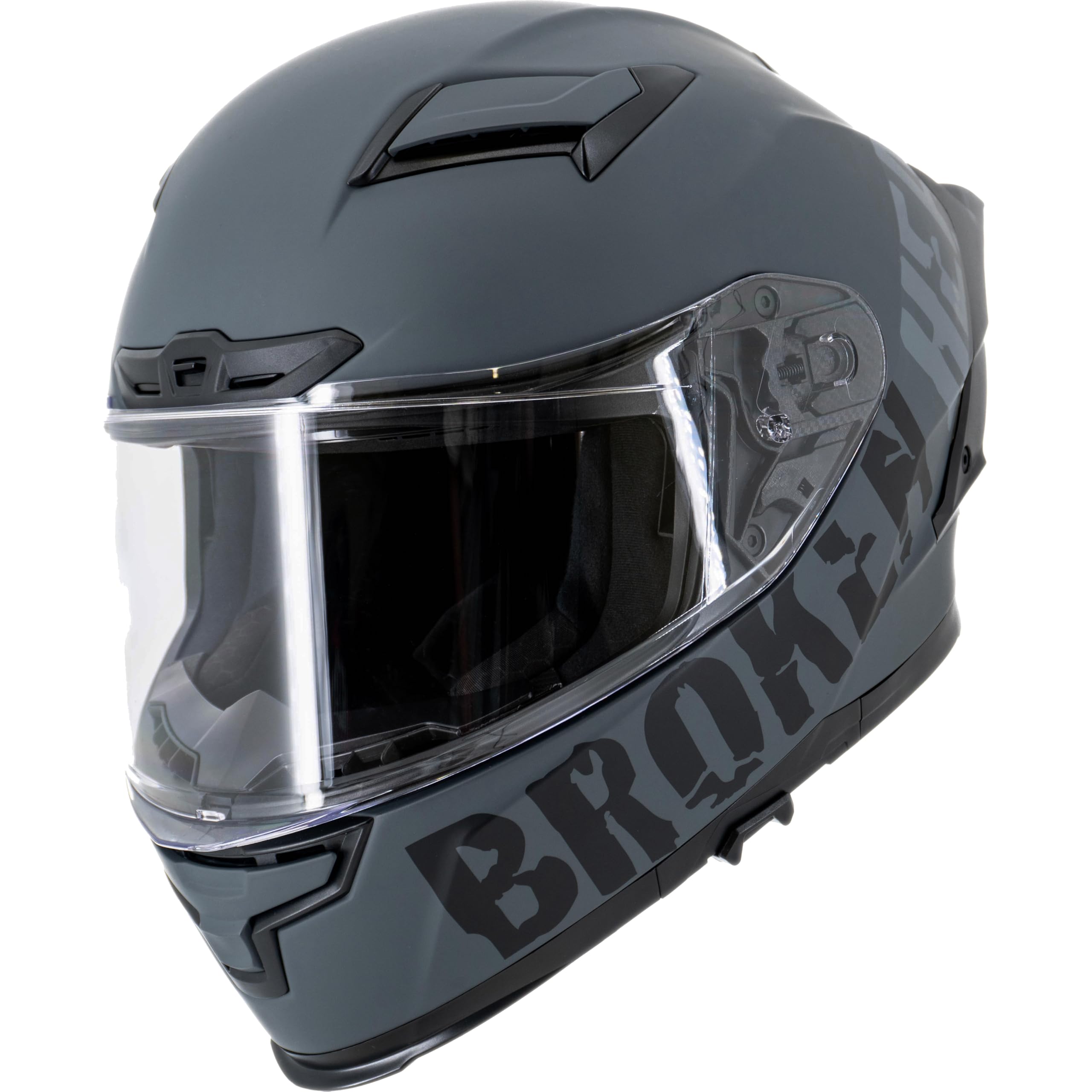 Broken Head Integralhelm Street Division Integralhelm – Motorradhelm mit Sonnenblende & Spoiler, Vorbereitet für Pinlock & Bluetooth, Brillenträger geeignet, ECE 22-06