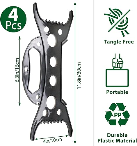 Miniatura 8 de CXLHO Paquete de 8 soportes de almacenamiento de luz de Navidad, almacenamiento de luz multiusos para festividades, cuerda de luz, organizador de