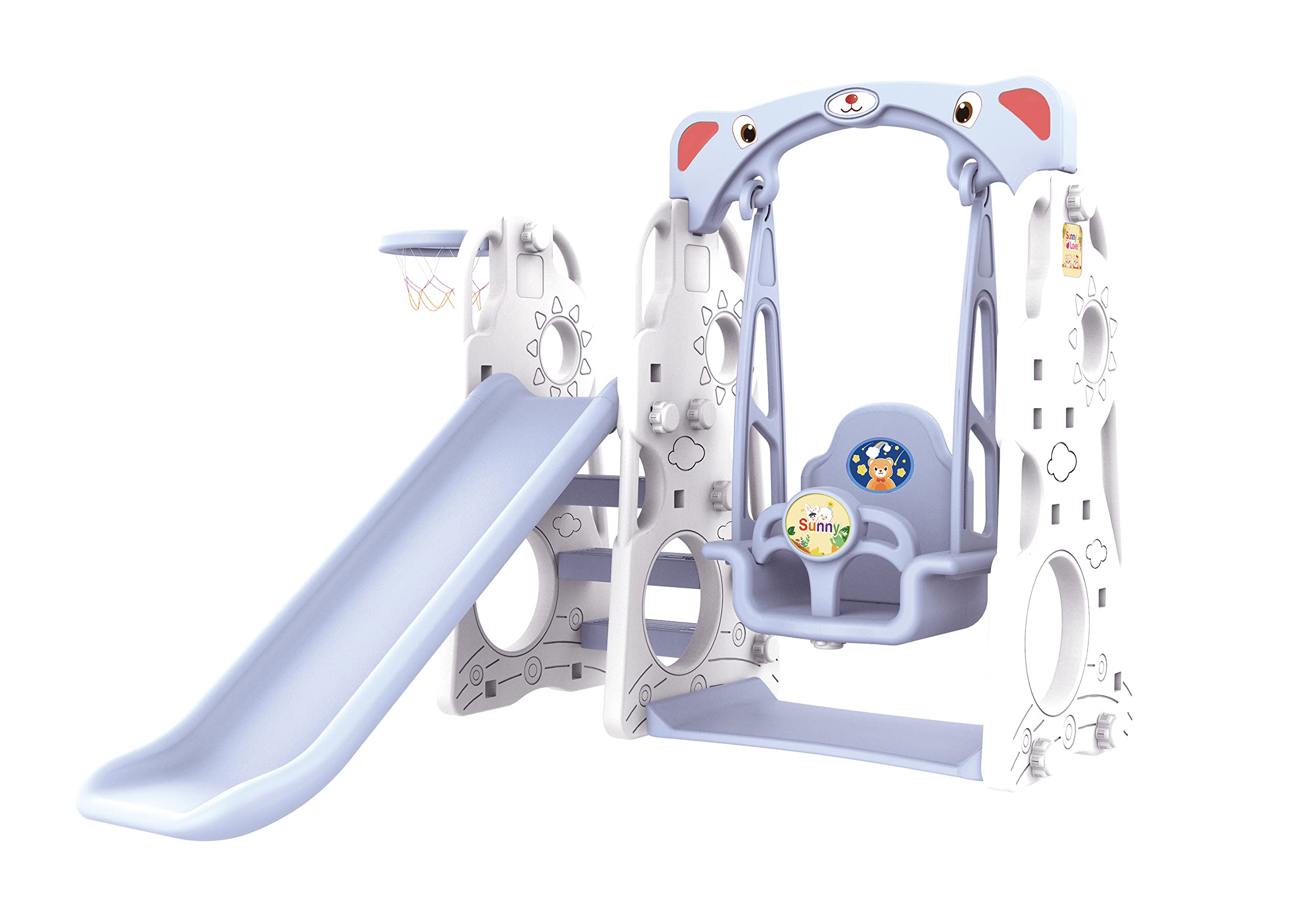 Mini Panda Sunny Jumbo Slide with Swing 12m-36m