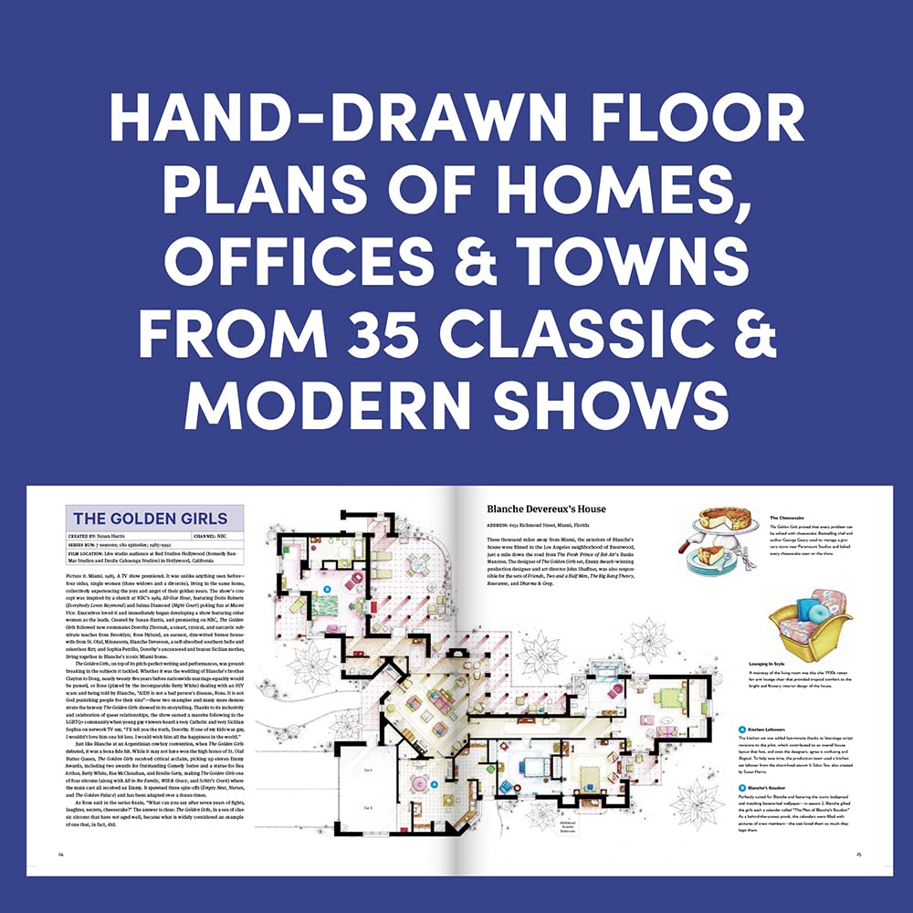 Behind the Screens: Illustrated Floor Plans and Scenes from the Best TV Shows of All Time