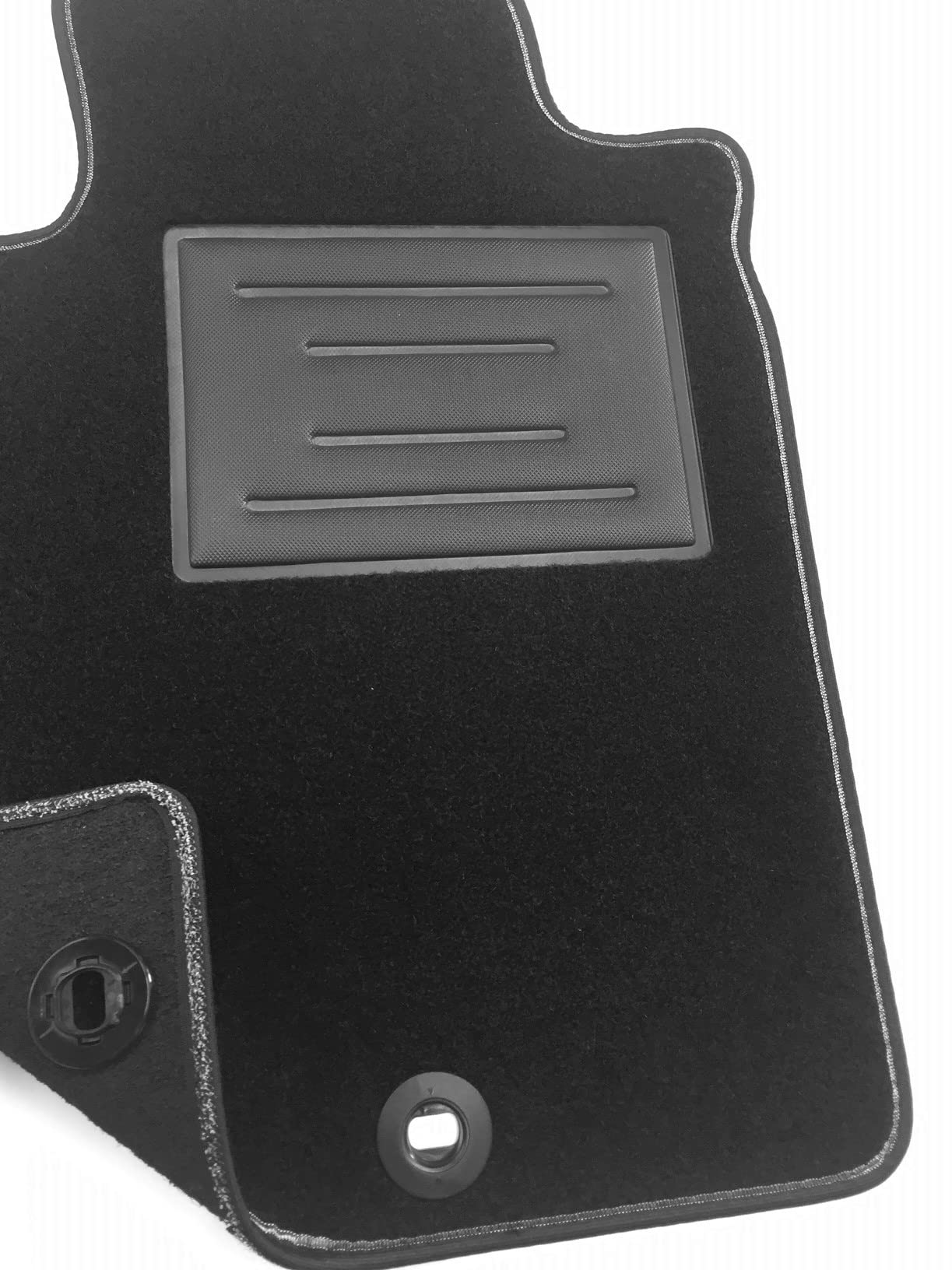 ASC Tappetini Auto Compatibili con Toyota Yaris III Serie Hybrid 2011-2020, Moquette con Bordo Antiscivolo, Battitacco in Gomma