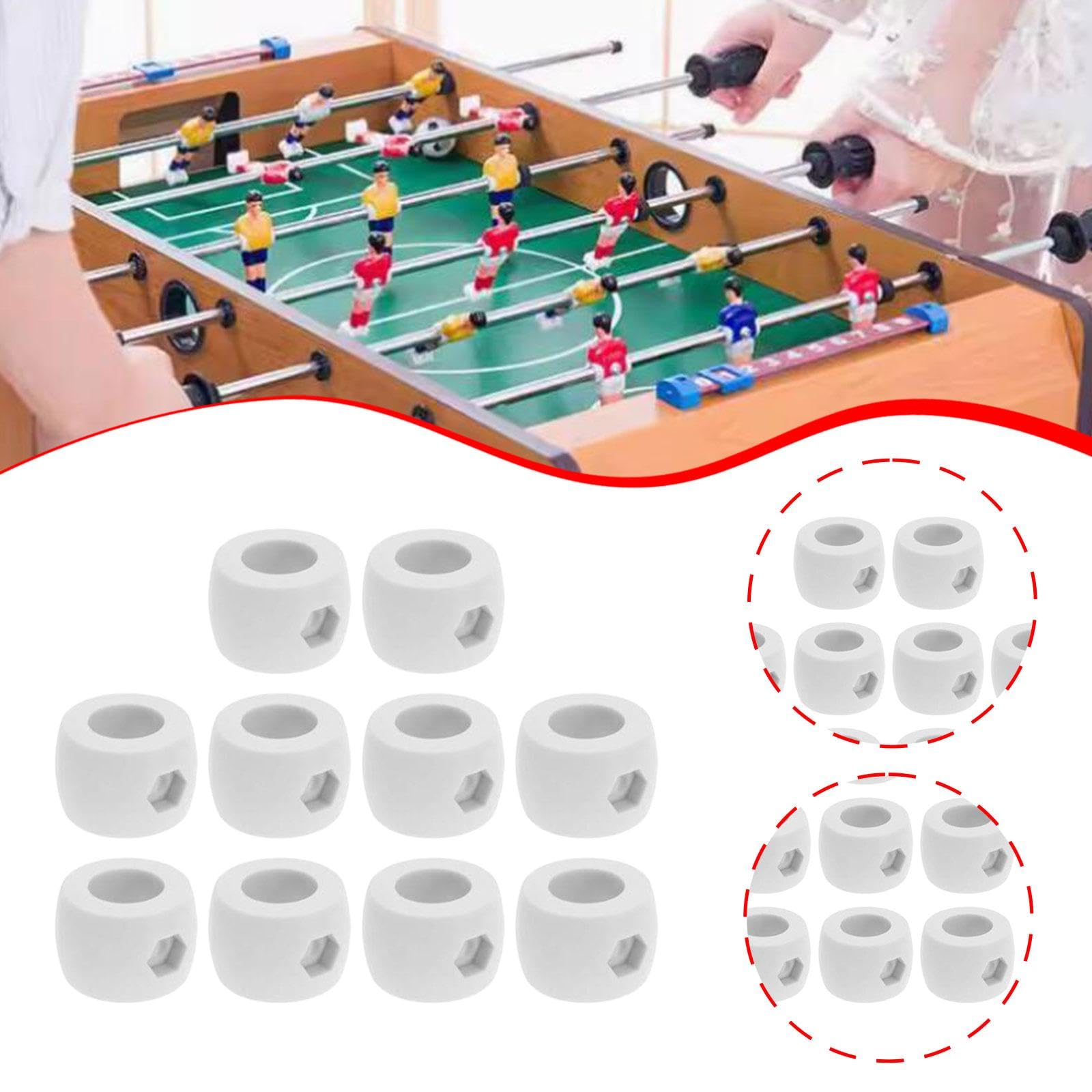 Anelli di Arresto per Porta da Calcio Balilla in Plastica, Accessori di Precisione (10 Pezzi)