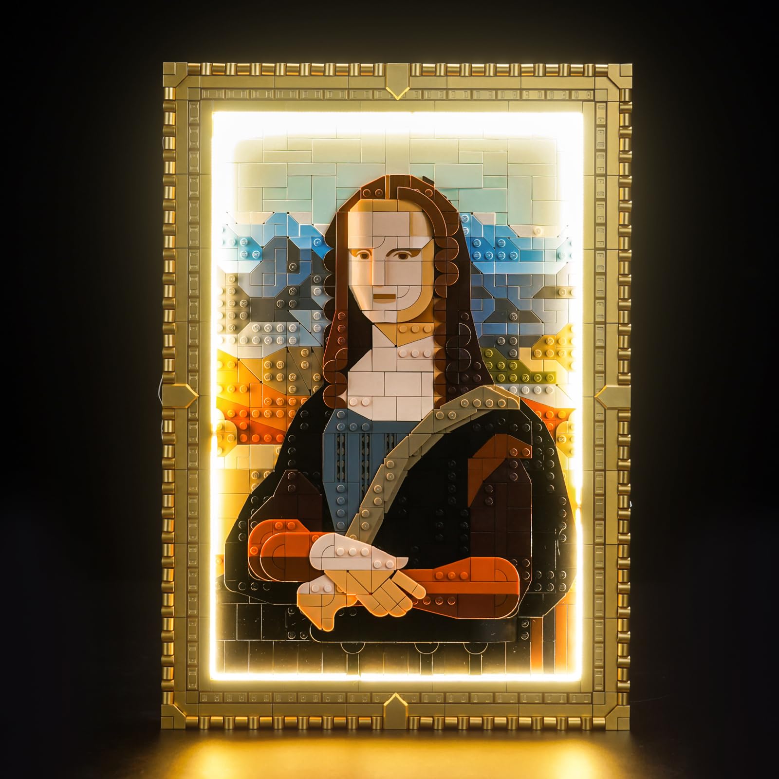 LocoLee LED Light Kit Compatible with Lego Mona Lisa 31213, Creative Lighting Set Accessories Compatible with Lego 31213 Mona Lisa, No Models Only
