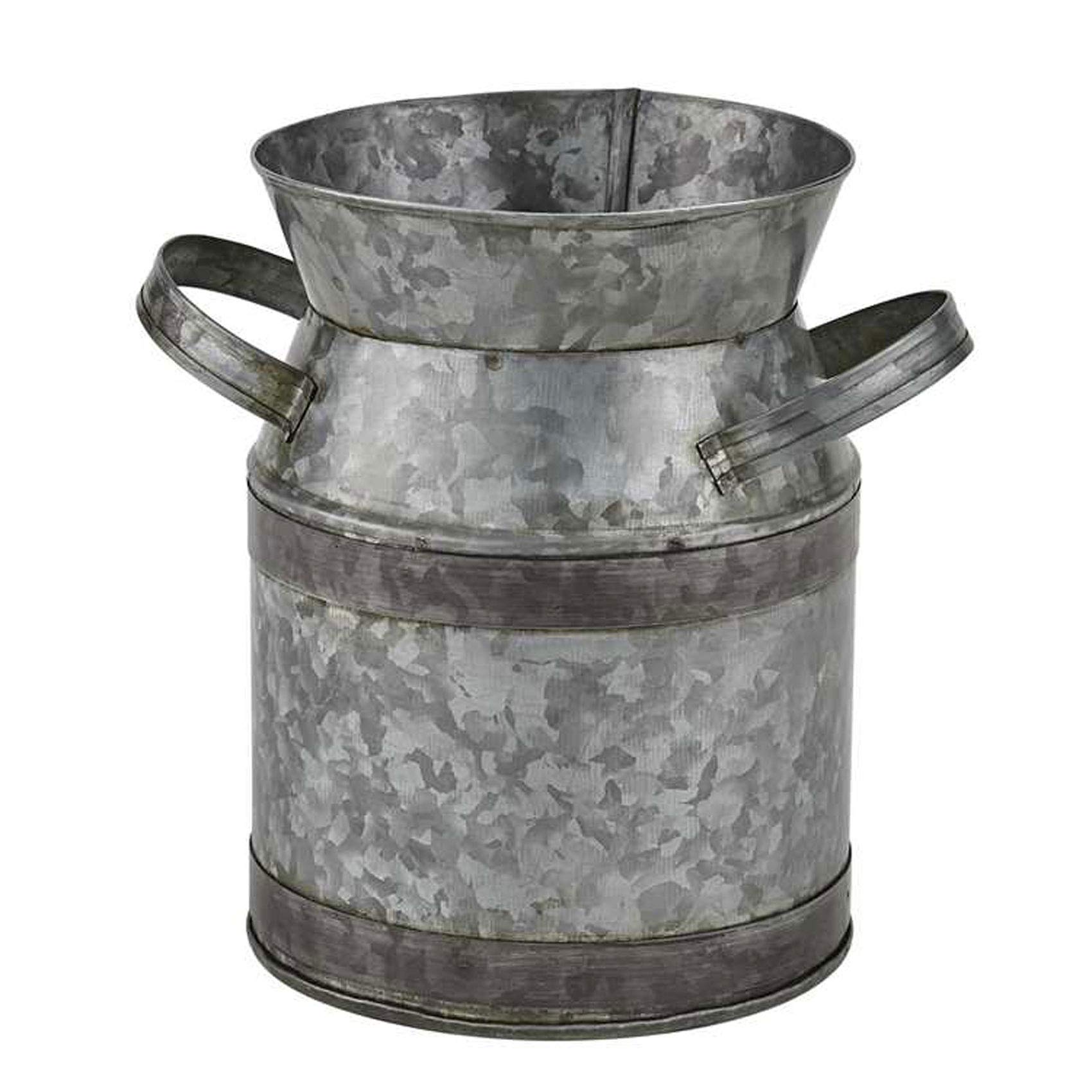 Park Designs Gray Galvanized Milk Can Utensil Crock