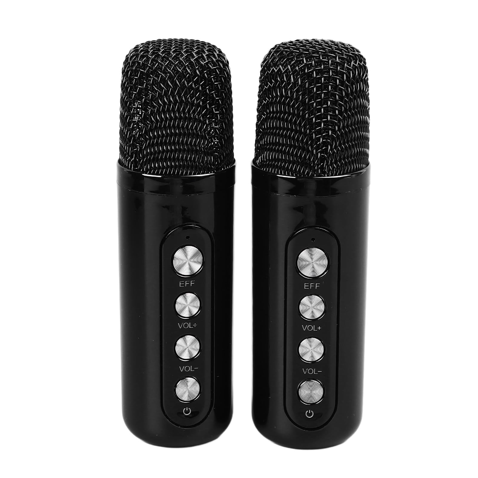 Altavoces inalámbricos Karaoke Mini Karaoke Machine Bluetooth Altavoces con 2 micrófonos inalámbricos para Abs Negro de camping para fiestas en casa