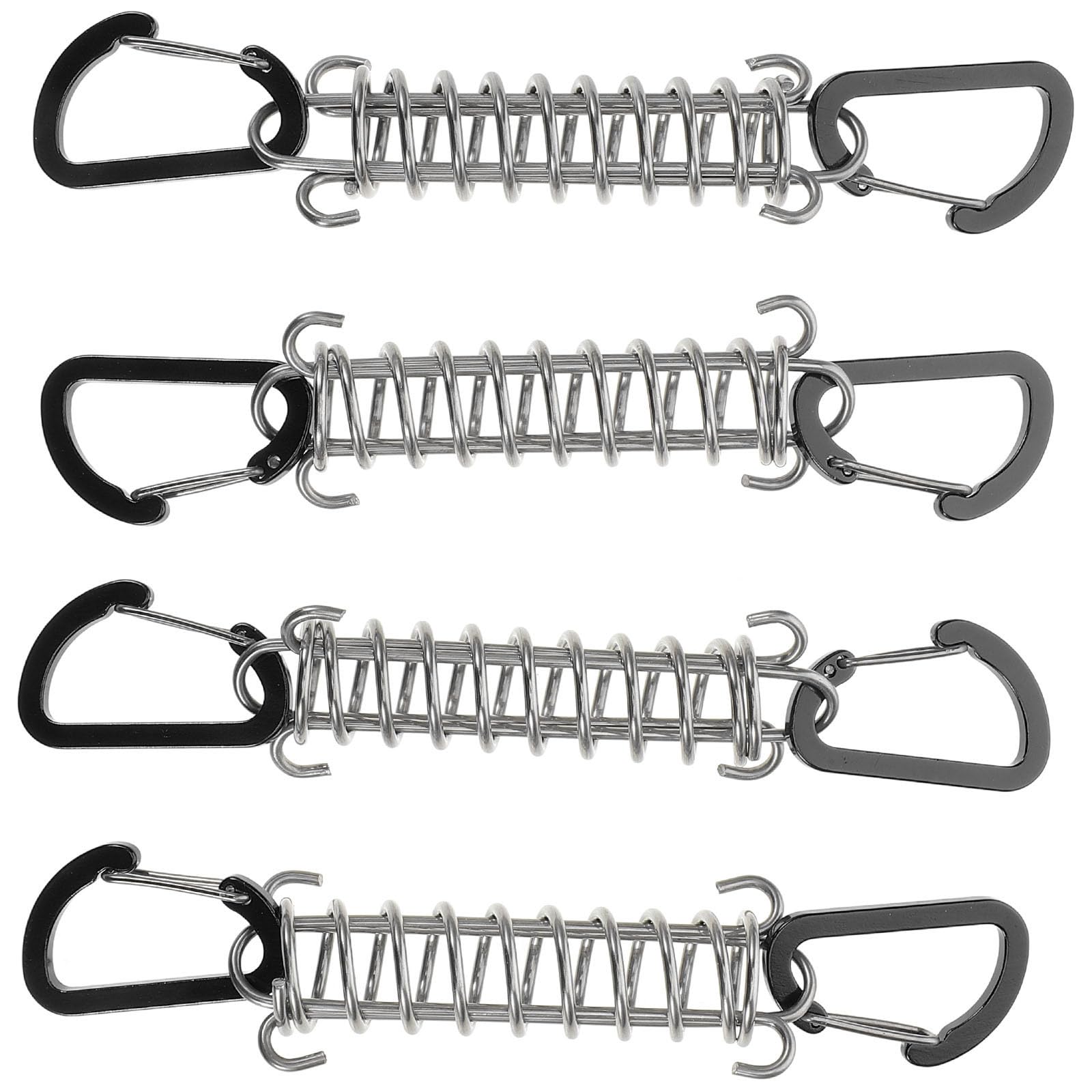 Hebilla de resorte Homoyoyo de acero inoxidable para cuerda de tienda camping de 4 piezas 8