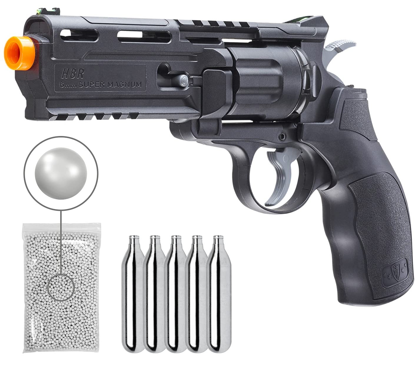 Buy Wearable4U Elite Force H8R Gen2 C02 BB Revolver Airsoft with 5x12