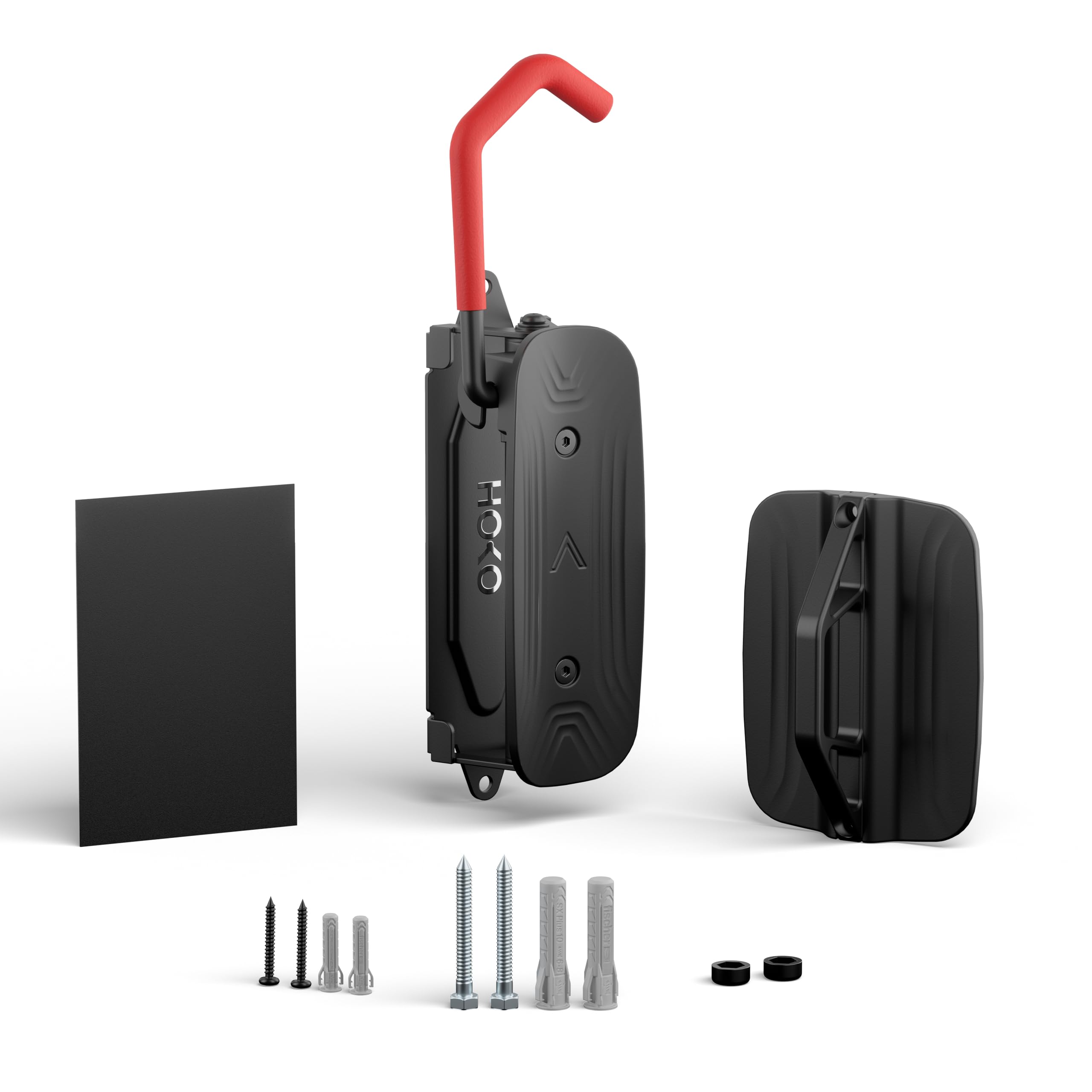 HOKO-VELO 30 Fahrradhalterung Wandmontage mit Hinterrad Halterung – Seitlich schwenkbar, platzsparend & stabil, perfekt als Geschenk – Belastbar bis 30 kg für Mountainbike, Rennrad & Stadtrad