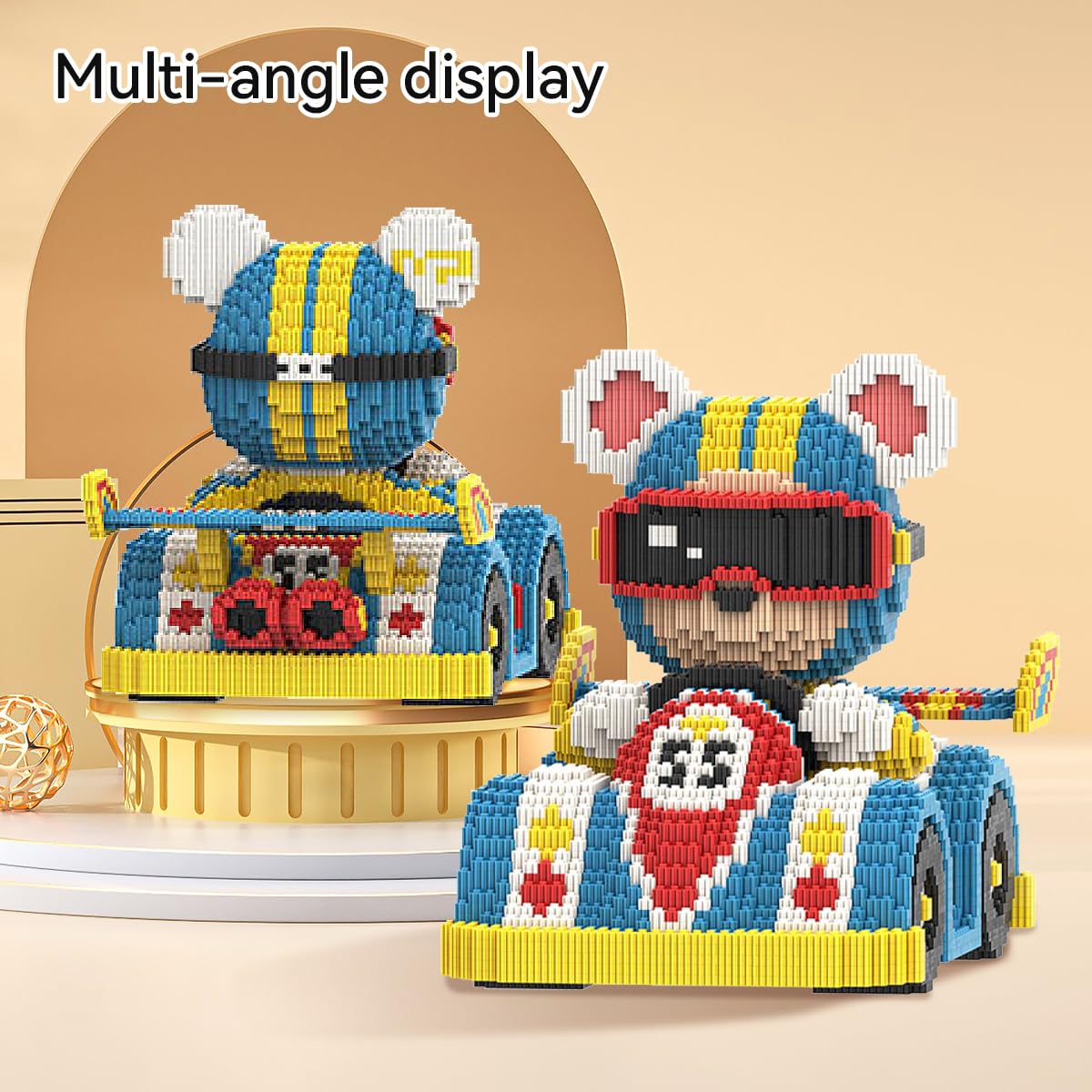 DAHONPA Karting Bear Micro Building Blocks Set (6850 Pieces) Gift for Adults and Kids - Image 3