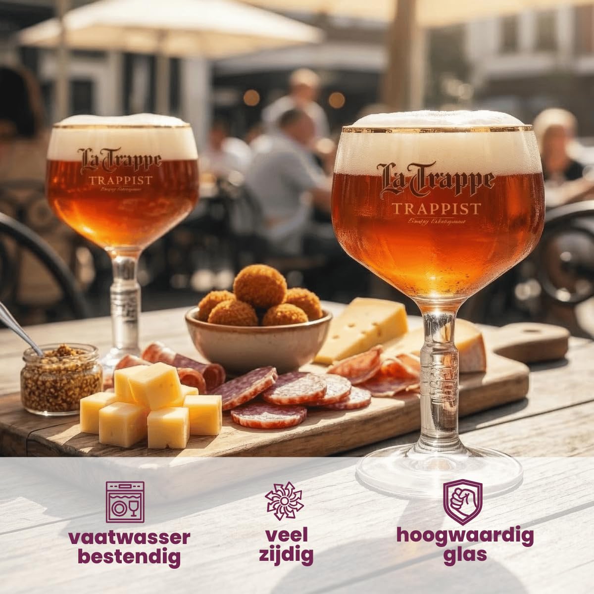 La Trappe Bicchiere da birra Bokaal 250 ml, 2 pezzi