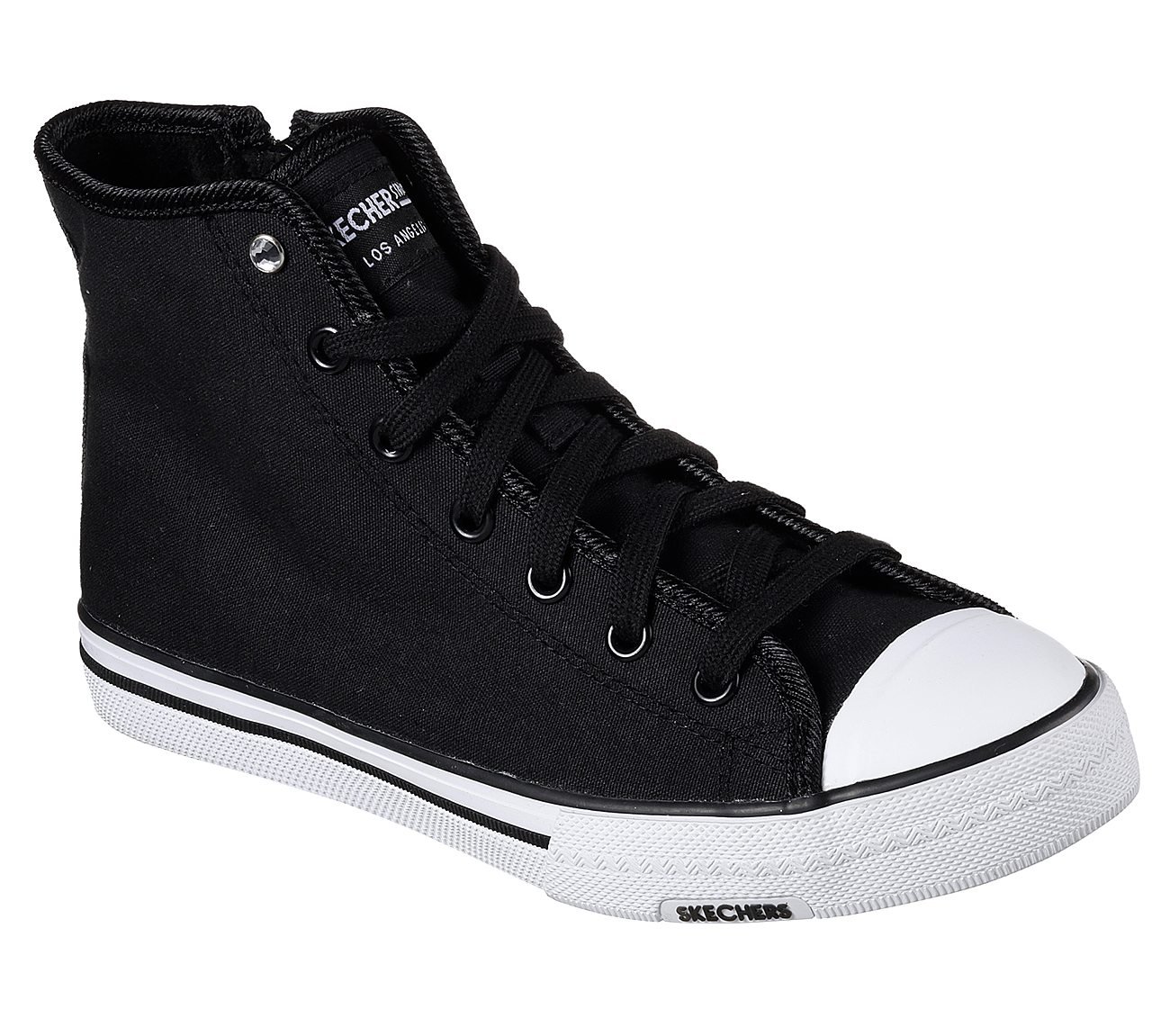 Skechers Utopia Jet Set Womens High Top Sneakers Black 6.5